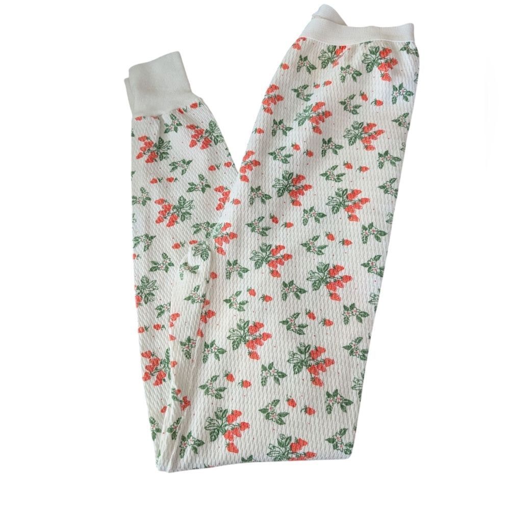 Women's Vintage Healthknit Strawberry Print Thermal Long john Underwear MCM